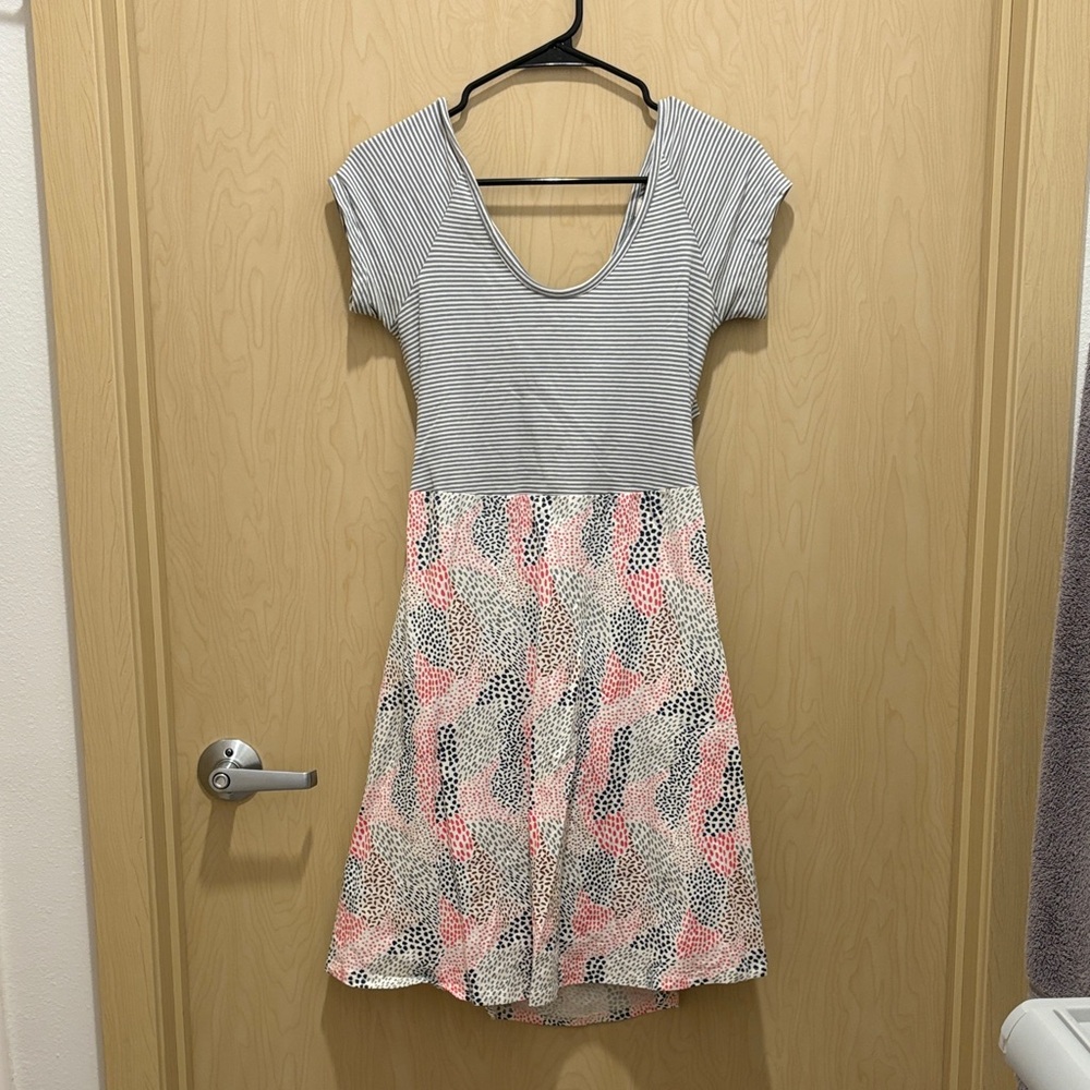 Pact -  Fit & Flare Crossback A-Line Dress - M - EUC